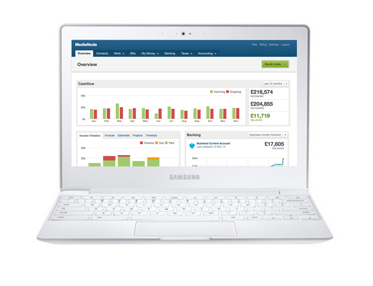 FreeAgent sofware on the laptop - Genie Accountancy FreeAgent sofware on the laptop - Genie Accountancy